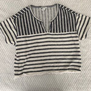 WOMENS CROPPED and TEXTURE SHIRT